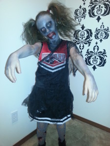 Spooky Zombie Cheerleader